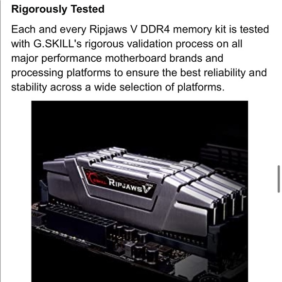 G.Skill Ripjaws V Series 16GB (2 x 8GB) 288-Pin SDRAM (PC4-24000) DDR4 - Picture 7 of 10